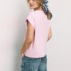 B06 T-shirt básica de ombros caídos
