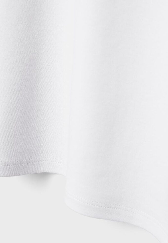 B06 T-shirt básica de ombros caídos