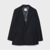 Blazer aberto às riscas