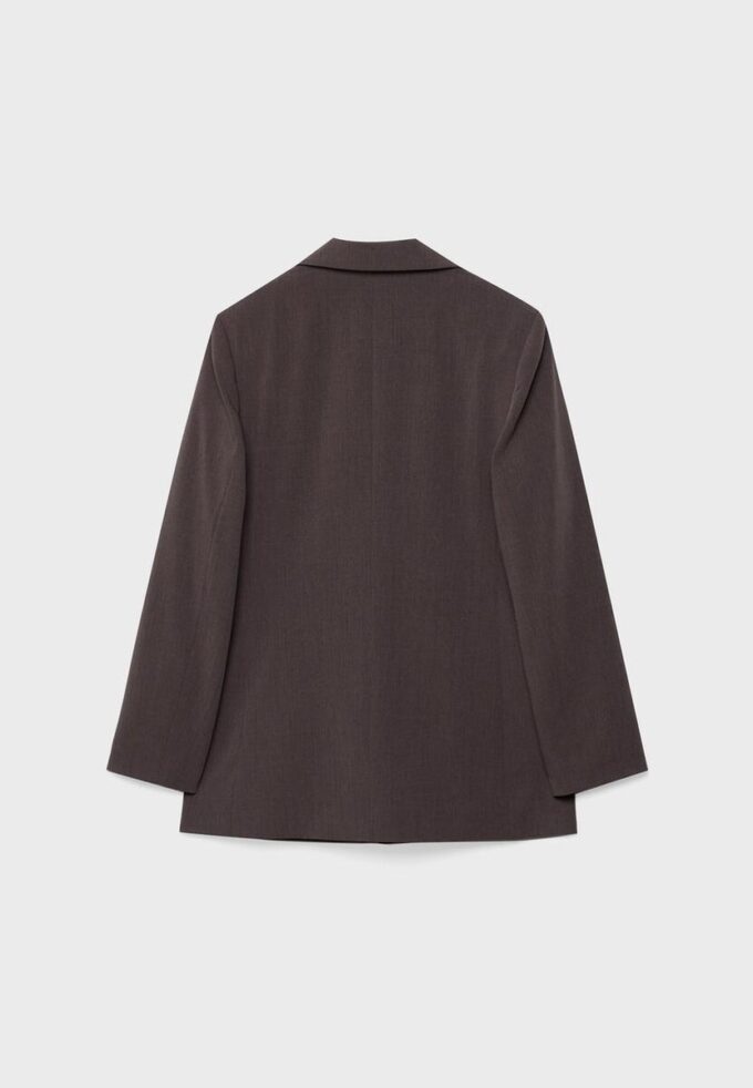 Blazer aberto às riscas
