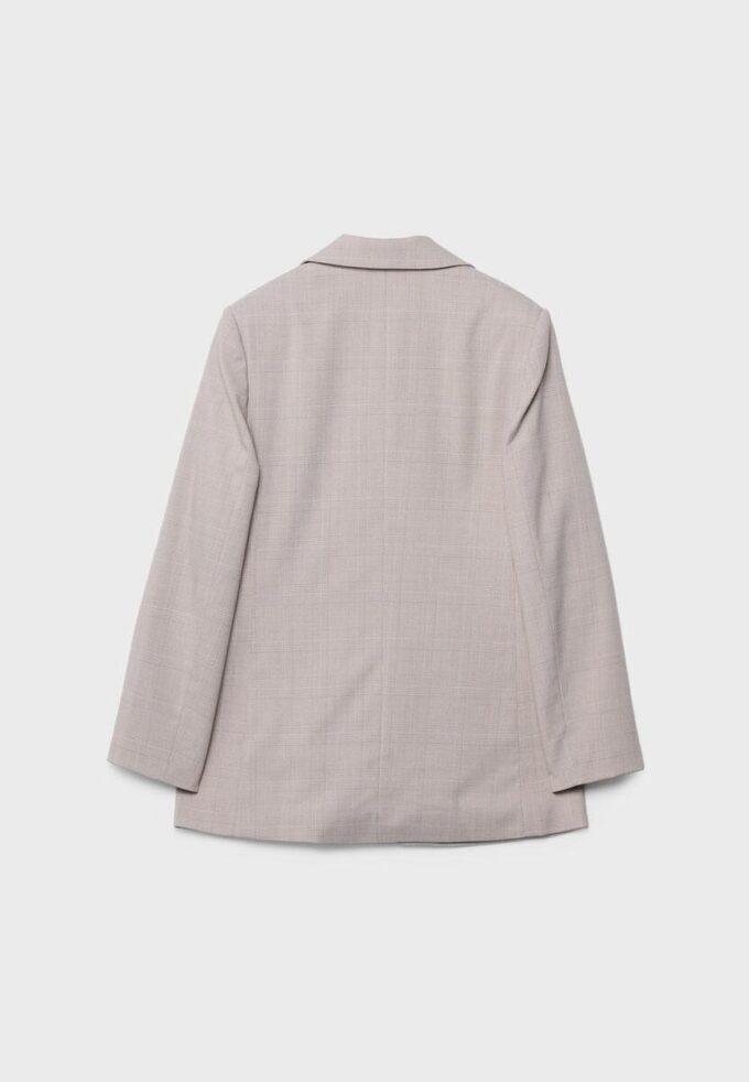 Blazer aberto às riscas
