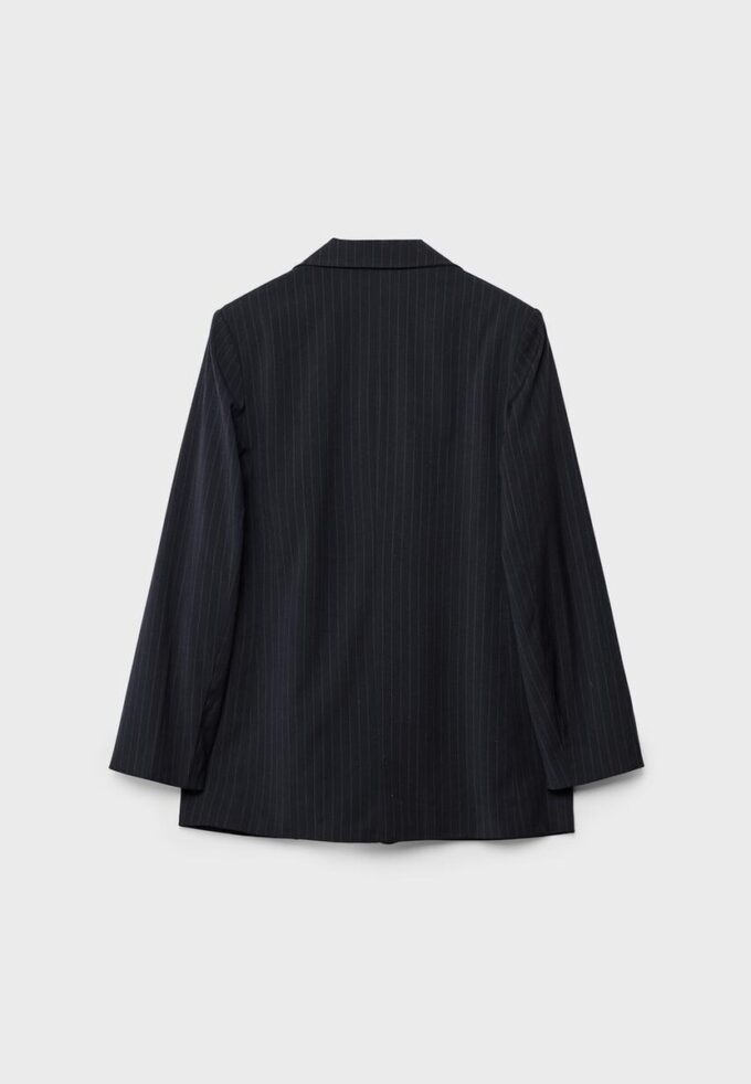 Blazer aberto às riscas