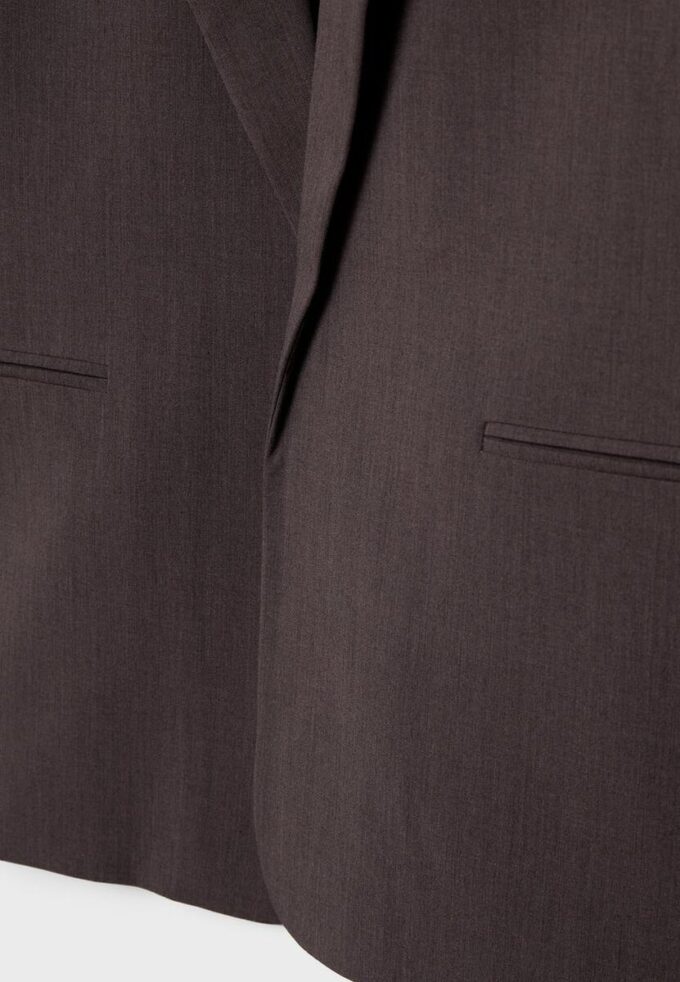 Blazer aberto às riscas