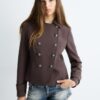 Blazer com botões gravados