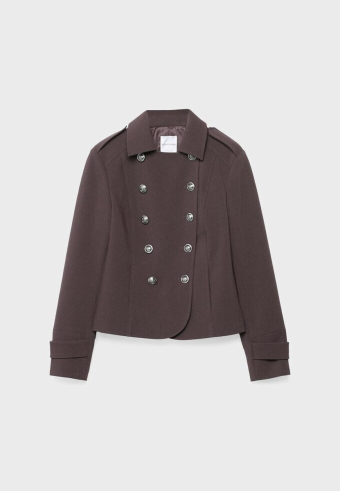 Blazer com botões gravados