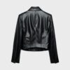 Blazer curto com efeito de pele Blazer curto com efeito de pele