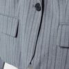 Blazer curto às riscas