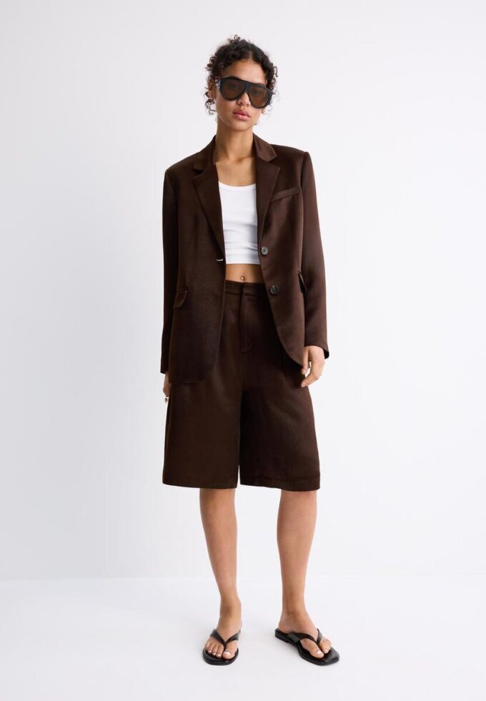 Blazer de cetim Blazer de cetim