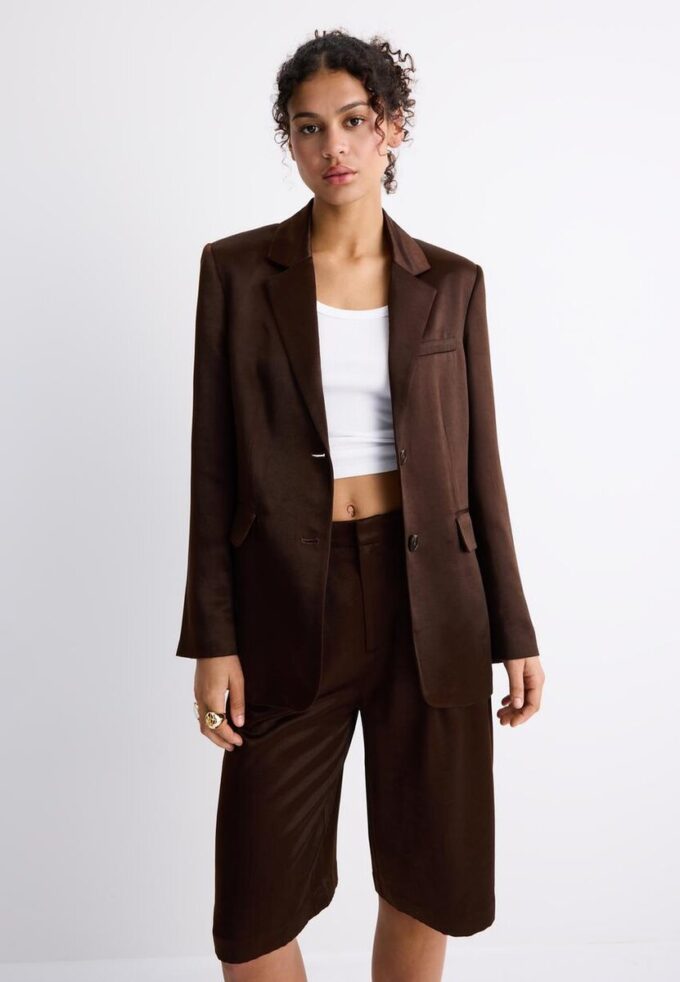 Blazer de cetim Blazer de cetim