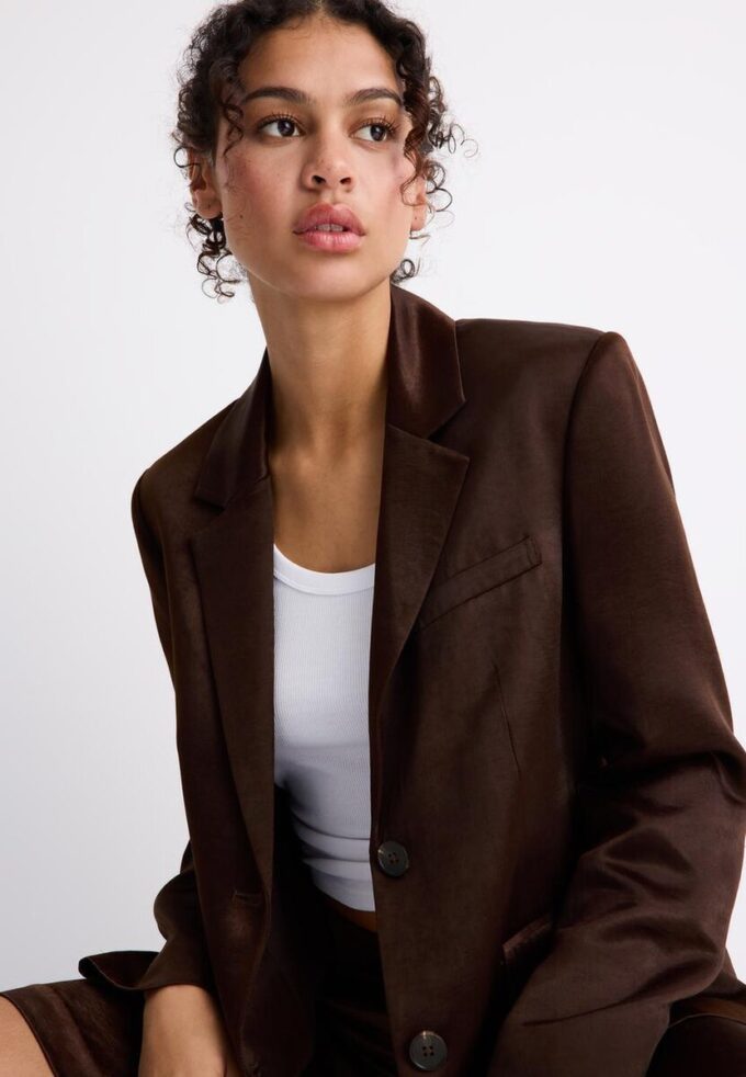 Blazer de cetim Blazer de cetim