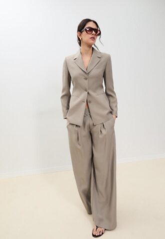 Blazer justo de 3 botões