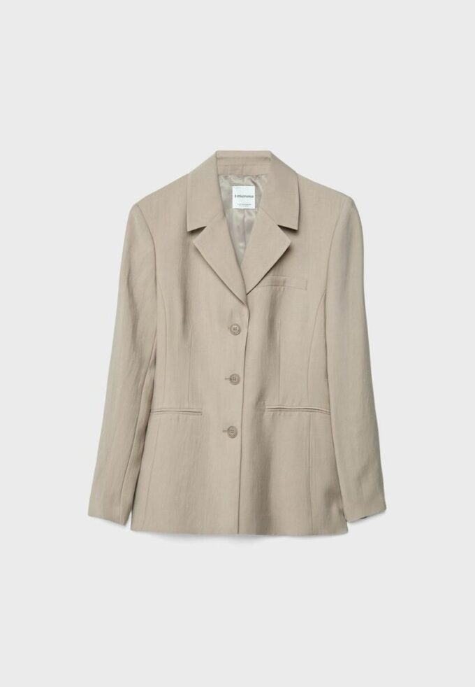 Blazer justo de 3 botões