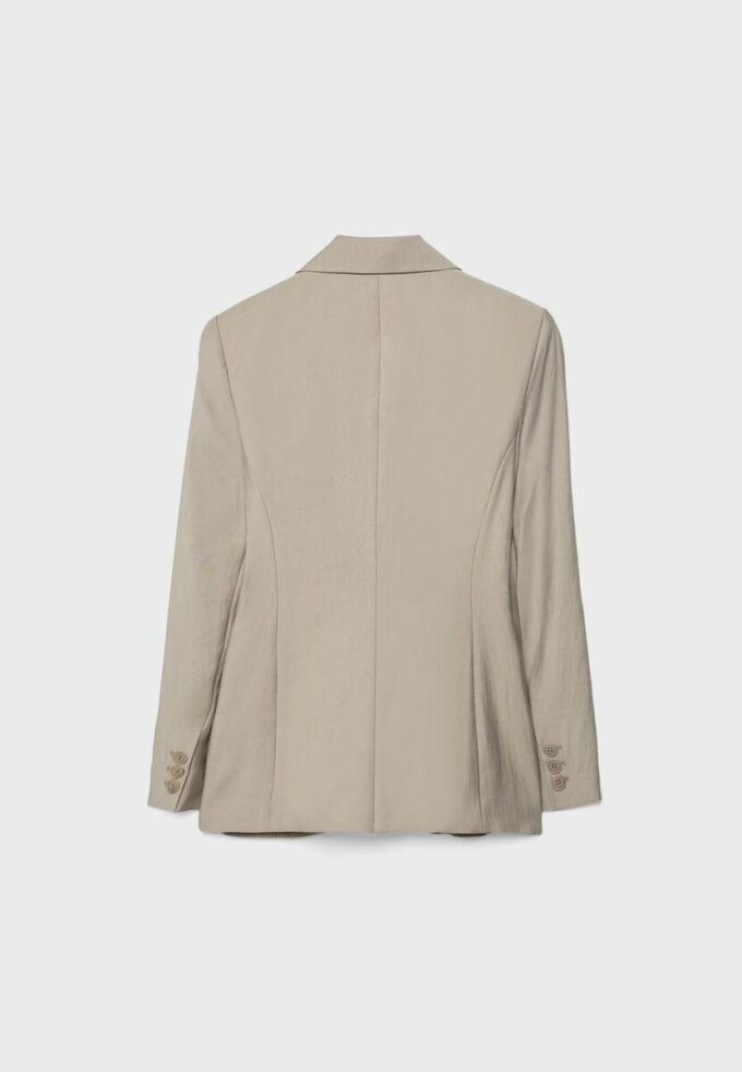 Blazer justo de 3 botões