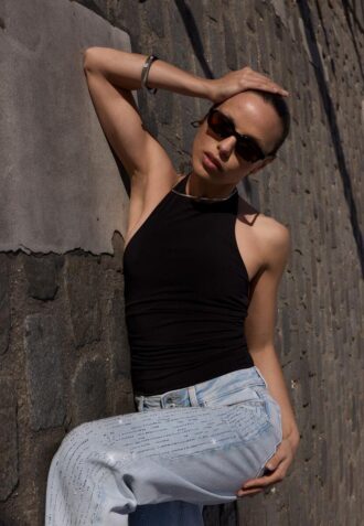 Body com decote halter