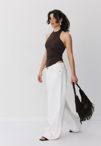 Body com decote halter