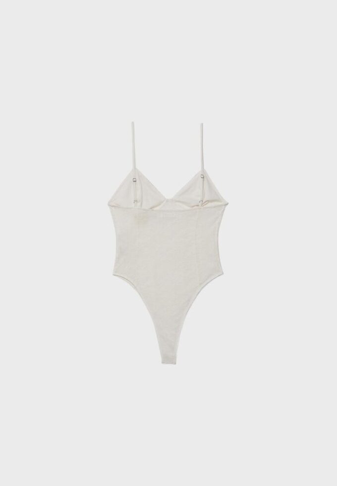 Body de renda com alças Body de renda com alças