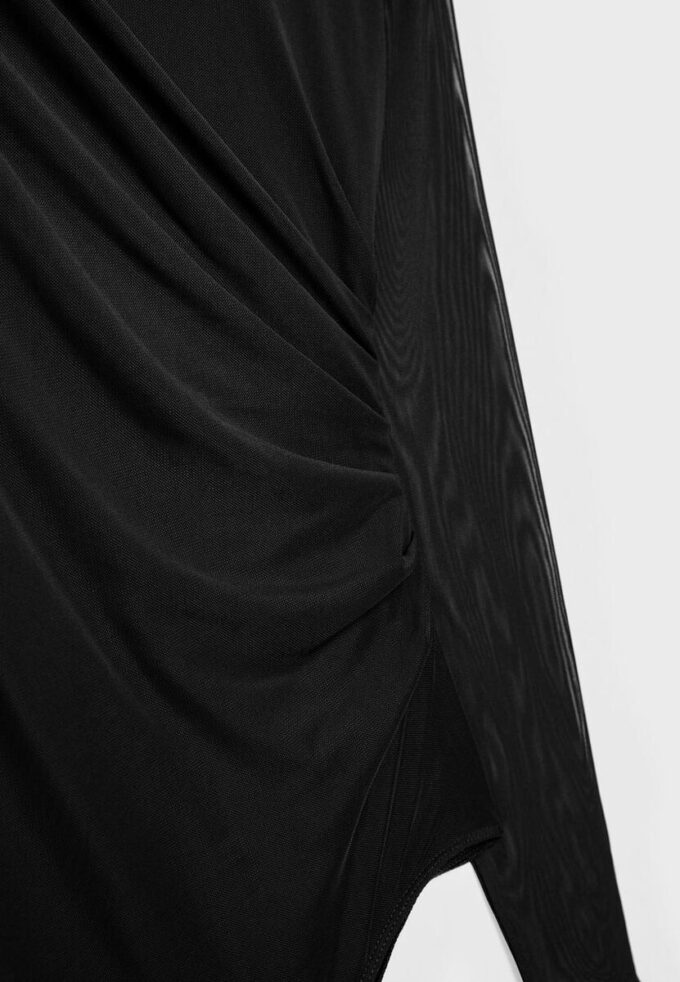 Body de tule franzido Body de tule franzido