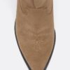 Botas de cowboy em pele dividida