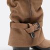 Botas de pele Joots de salto alto Botas de pele Joots de salto alto