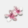 Brincos de Flor em Dois Tons