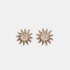 Brincos pequenos com strass em forma de sol Brincos pequenos com strass em forma de sol
