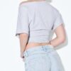 Calças de ganga de cintura baixa e perna Wide Leg com detalhe de estrela Calças de ganga de cintura baixa e perna Wide Leg com detalhe de estrela
