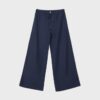 Calças Wide Leg com efeito de linho Calças Wide Leg com efeito de linho