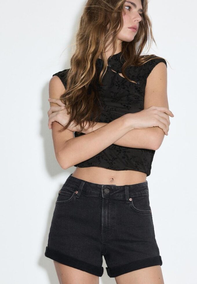 Calções D85 Slim Mom Fit