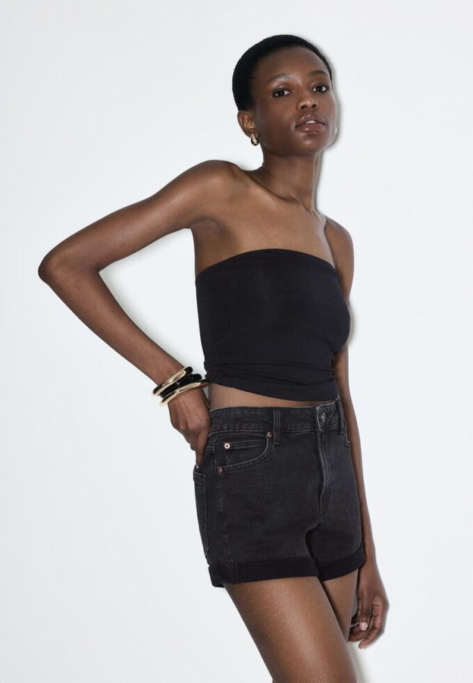 Calções D85 Slim Mom Fit