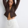 Camisa aberta com tachas Camisa aberta com tachas