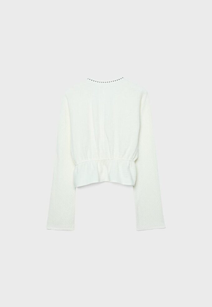 Camisa aberta com tachas Camisa aberta com tachas