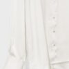 Camisa de cetim com gola Camisa de cetim com gola