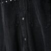 Camisa de ganga curta com tachas Camisa de ganga curta com tachas