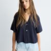 Camisa esvoaçante com botões