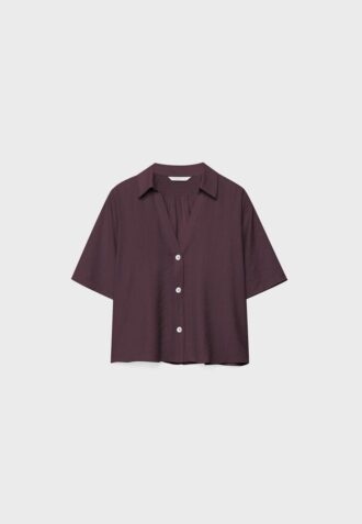 Camisa esvoaçante com botões