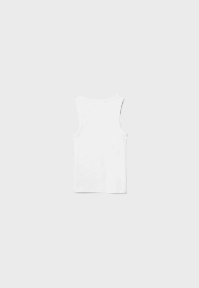 Camisas com costas em V e canelado