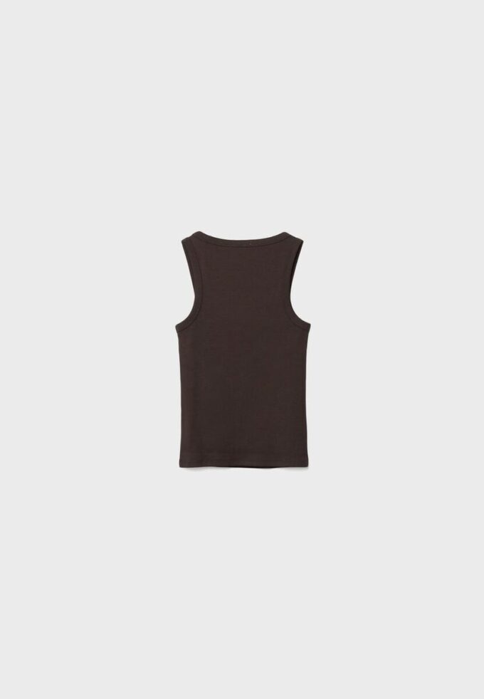 Camisas com costas em V e canelado