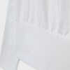 Camisas de manga comprida com decote em barco e bainha com faixa Camisas de manga comprida com decote em barco e bainha com faixa