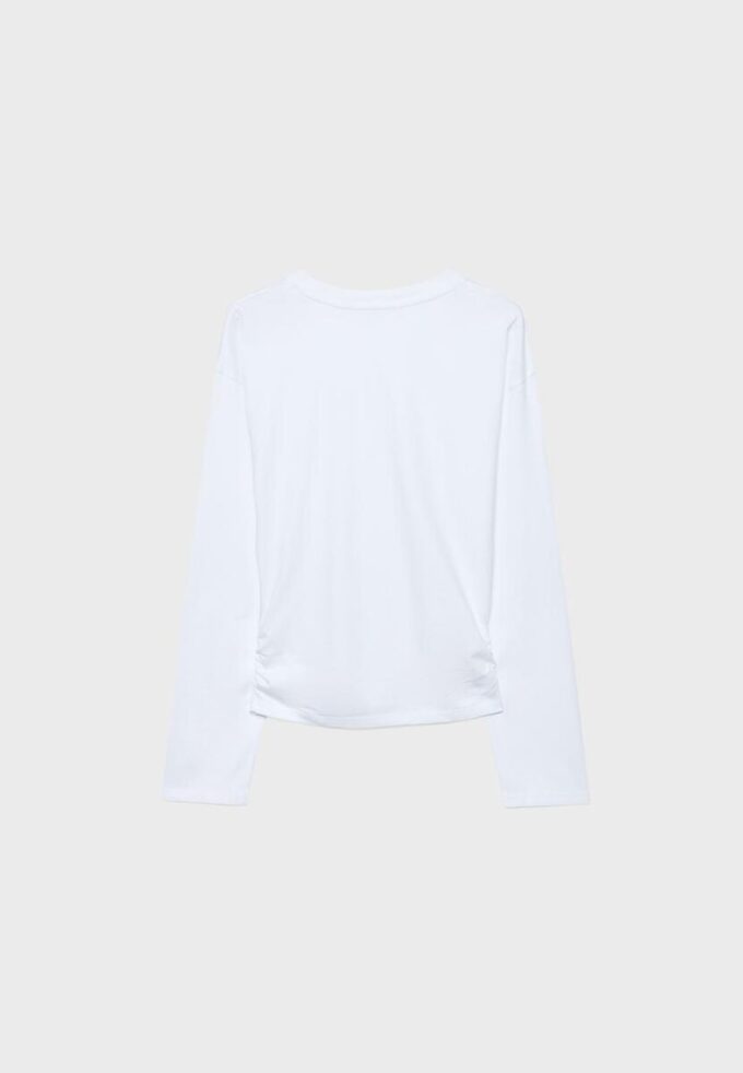 Camisas de manga comprida com franzido Camisas de manga comprida com franzido