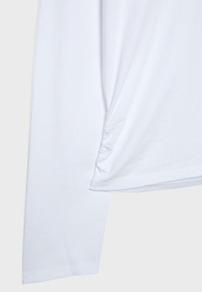 Camisas de manga comprida com franzido Camisas de manga comprida com franzido