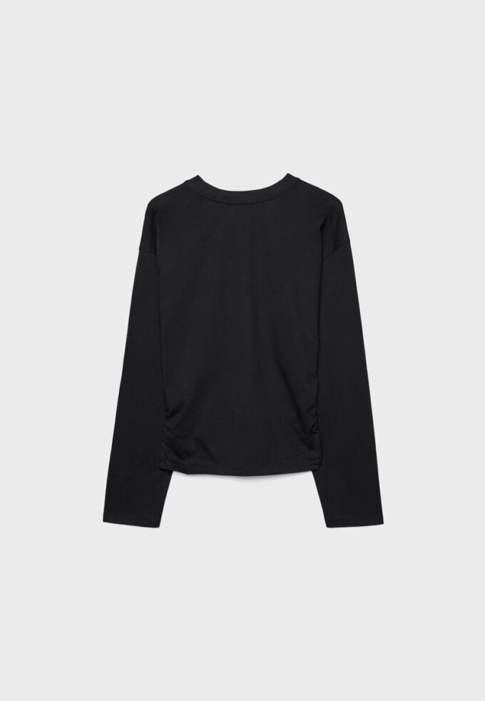 Camisas de manga comprida com franzido Camisas de manga comprida com franzido