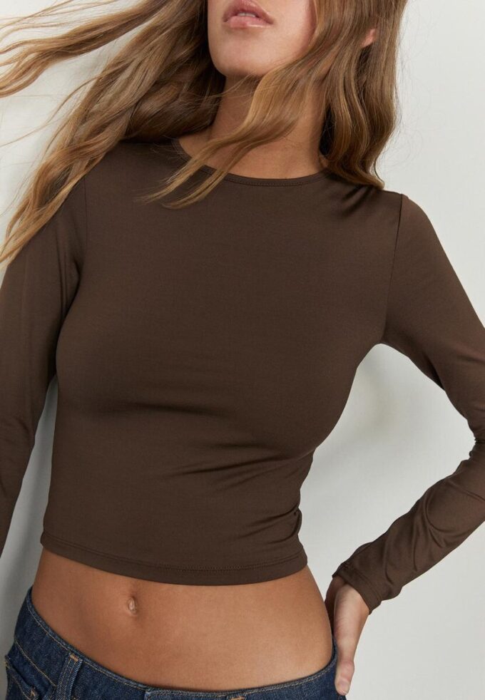 Camisas de manga comprida em poliamida Camisas de manga comprida em poliamida