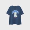 Camisas de manga curta com estampa e apliques Camisas de manga curta com estampa e apliques