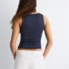Camiseta de poliamida com alças largas Camiseta de poliamida com alças largas
