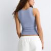 Camiseta de poliamida com alças largas Camiseta de poliamida com alças largas