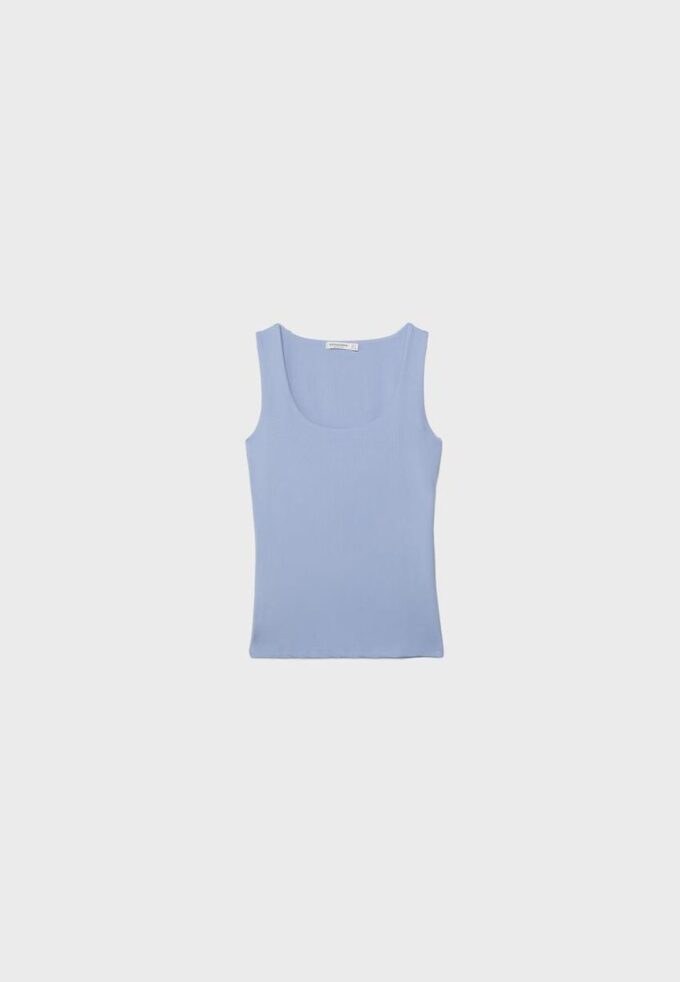 Camiseta de poliamida com alças largas Camiseta de poliamida com alças largas