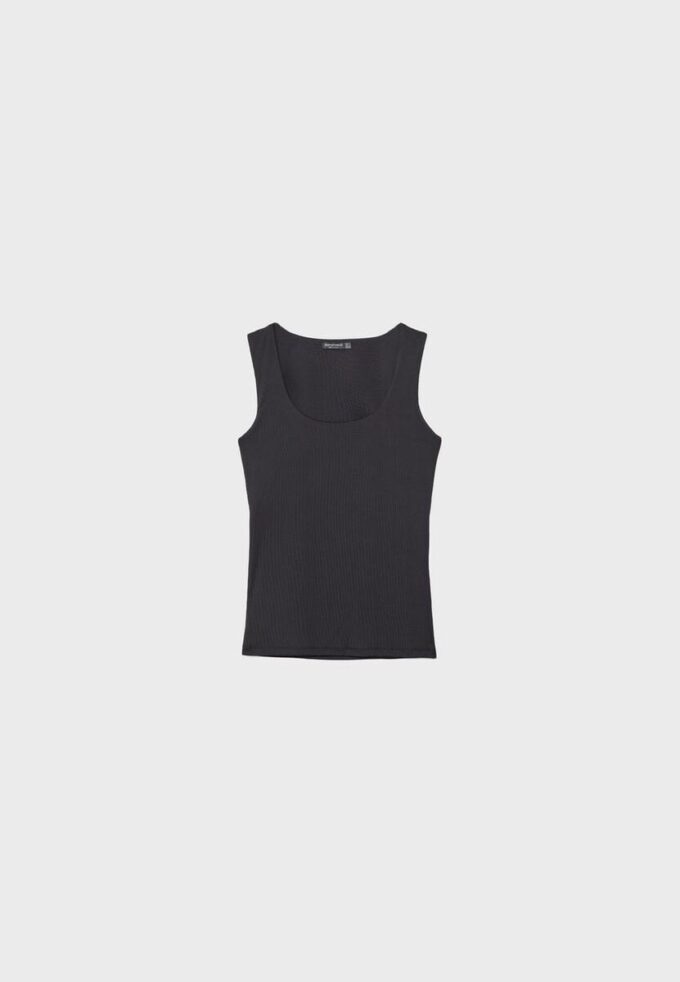 Camiseta de poliamida com alças largas Camiseta de poliamida com alças largas