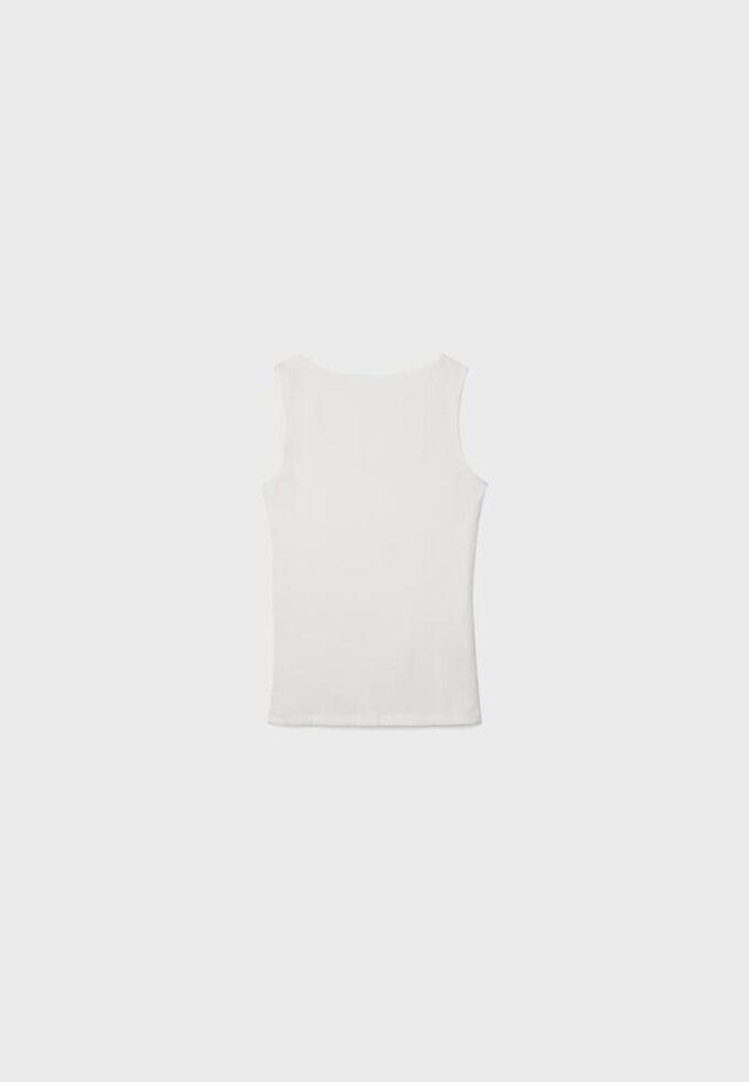 Camiseta de poliamida com alças largas Camiseta de poliamida com alças largas