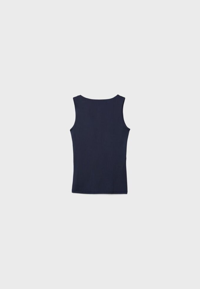 Camiseta de poliamida com alças largas Camiseta de poliamida com alças largas