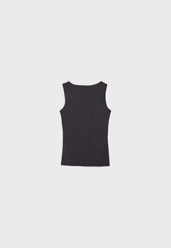 Camiseta de poliamida com alças largas Camiseta de poliamida com alças largas